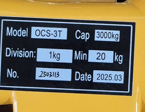 باسکول آویز قلاب گردان دیجیتال3تن OCS کرین اسکیل