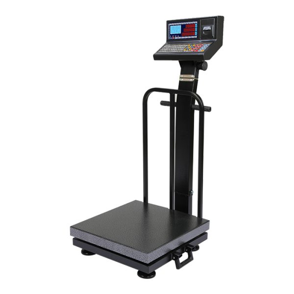 باسکول ثابت 200 کیلویی محک مدل 13000 پلاس چاپگردار سینی گالوانیزه