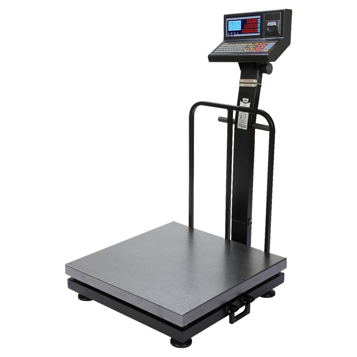 باسکول ثابت 500 کیلویی محک مدل 13000 پلاس چاپگردار سینی گالوانیزه